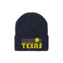 Texas Beanie - Adult Embroidered Retro Sunset Texas Knit Hat-1