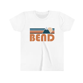 Bend Youth T-Shirt - Retro Mountain Oregon Kid's TShirt
