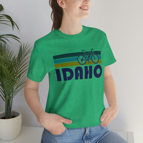 Idaho T-Shirt - Retro Mountain Bike Adult Unisex Idaho T Shirt