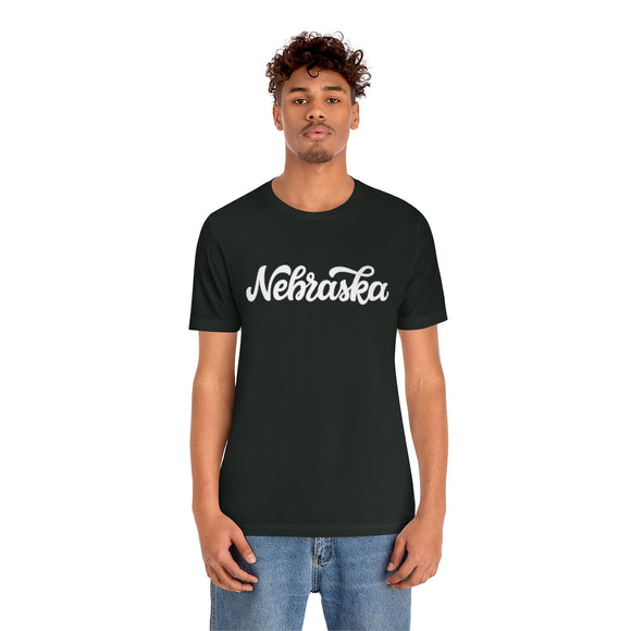 Nebraska T-Shirt - Hand Lettered Unisex Nebraska Shirt