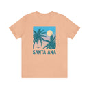 Santa Ana, California T-Shirt - Retro Palm Tree & Beach Unisex Santa Ana Shirt-37