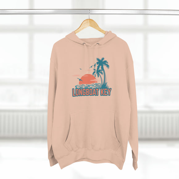 Premium Longboat Key, Florida Hoodie - Palm Tree Unisex Sweatshirt