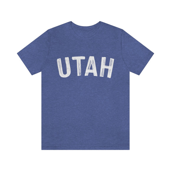 Utah T-Shirt - Paint Text Unisex Utah Shirt