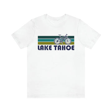 Buy white Lake Tahoe T-Shirt - Retro Mountain Bike Adult Unisex Lake Tahoe, Idaho T Shirt