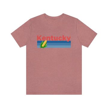 Buy heather-mauve Kentucky T-Shirt - Retro Corn Unisex Kentucky Shirt