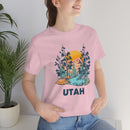 Utah T-Shirt - Mountain Illustration Unisex Utah Shirt-62