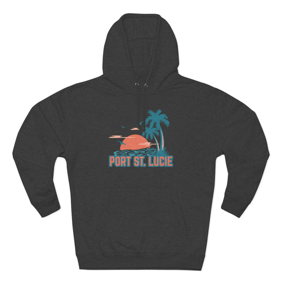 Premium Port St. Lucie, Florida Hoodie - Palm Tree Unisex Sweatshirt