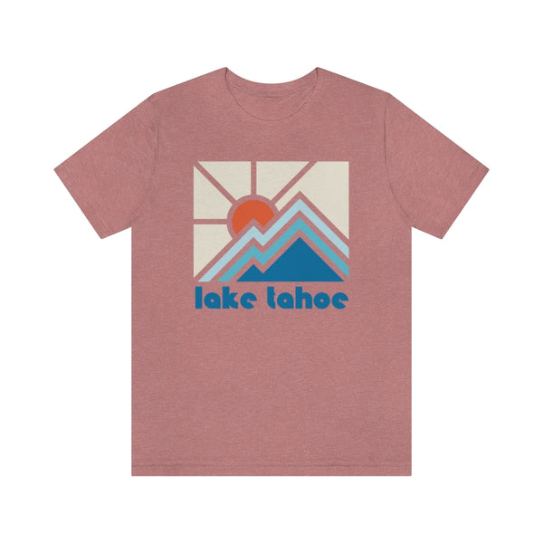 Lake Tahoe Shirt, California Retro T-Shirt, Colorful California tee, Lake Tahoe Mountain Shirt