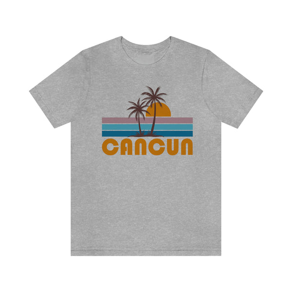 Cancun, Mexico T-Shirt - Retro Palm Tree Unisex Cancun Shirt