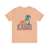 Kauai, Hawaii T-Shirt - Retro Palm Tree & Beach Unisex Kauai Shirt