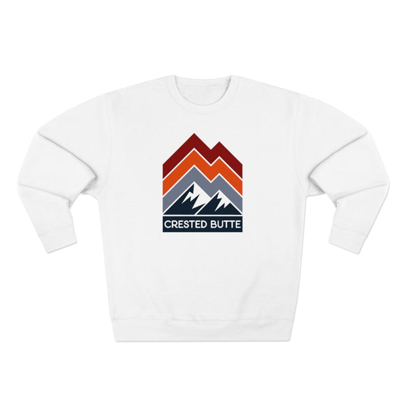 Premium Crested Butte Sweatshirt - Retro Unisex Premium Crewneck Crested Butte, Colorado Sweatshirt