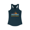 Myrtle Beach, South Carolina Women's Tank - Retro Palm Tree Women's Racerback Myrtle Beach Tank Top