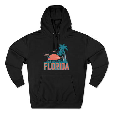 Buy black Premium Florida Hoodie Hoodie - Palm Tree Unisex Sweatshirt