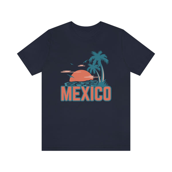 Mexico T-Shirt - Retro Palm Tree & Beach Unisex Mexico Shirt