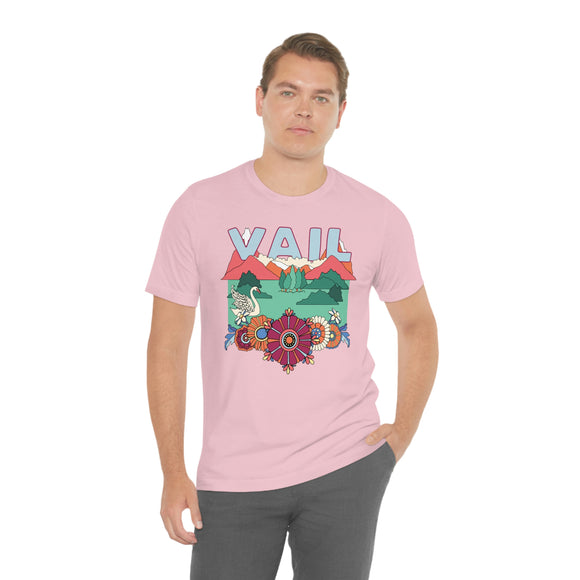 Vail Shirt, Colorado Retro T-Shirt, Hippie Style Colorado tee, Vail Mountain Shirt