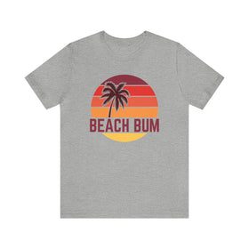 Beach Bum T-Shirt - Retro Palm Tree Unisex Beach Bum Shirt