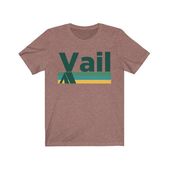 Vail, Colorado T-Shirt - Retro Camping Adult Unisex Vail T Shirt