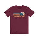 Vermont T-Shirt - Retro Mountain Adult Unisex Vermont T Shirt-1