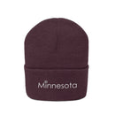 Minnesota Knit Beanie - Adult Embroidered Snowflake Minnesota Knit Hat-22