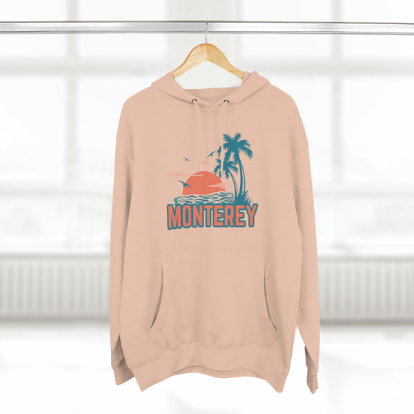 Premium Monterey, California Hoodie - Palm Tree Unisex Sweatshirt