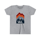 Vail Youth T-Shirt - Mountain Lines Colorado Kid's TShirt-1