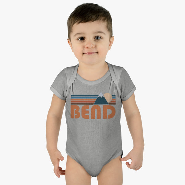 Bend Baby Bodysuit - Retro Mountain Bend, Oregon Baby Bodysuit