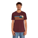 Colorado T-Shirt - Retro Mountain Unisex Colorado Shirt-23