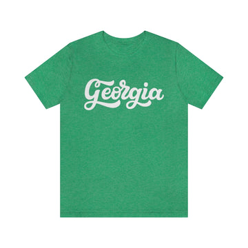 Buy heather-kelly Georgia T-Shirt - Hand Lettered Unisex Georgia Shirt