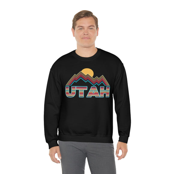 Utah Sweatshirt Mountain - Retro Unisex Mountain