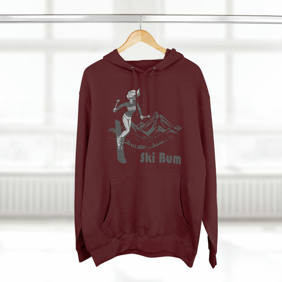 Premium Ski Bum Hoodie - Retro Unisex Sweatshirt