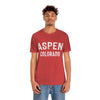 Aspen, Colorado Shirt - Paint Text Unisex Aspen T-Shirt