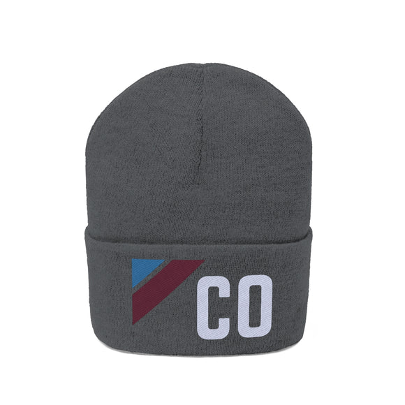 Colorado Beanie - Adult Embroidered Retro Colorado Knit Hat