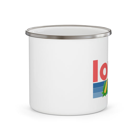 Iowa Camp Mug - Retro Corn Iowa Mug