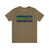 Oakridge T-Shirt - Retro Mountain Bike Adult Unisex Oakridge, Oregon T Shirt