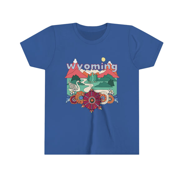 Wyoming Youth T-Shirt - Boho Wyoming Kid's TShirt