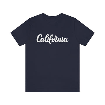 Buy navy California T-Shirt - Hand Lettered Unisex California Shirt