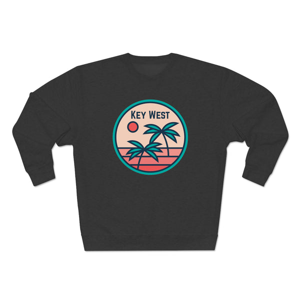 Premium Key West, Florida Crewneck Sweatshirt - Retro Unisex Sweatshirt