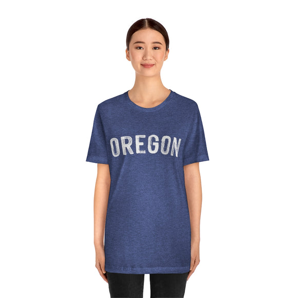 Oregon T-Shirt - Paint Text Unisex Oregon Shirt