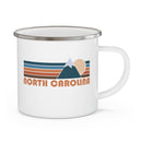 North Carolina Camp Mug - Retro Mountain Enamel Campfire North Carolina Mug-3