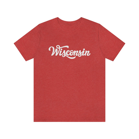 Wisconsin T-Shirt - Hand Lettered Unisex Wisconsin Shirt