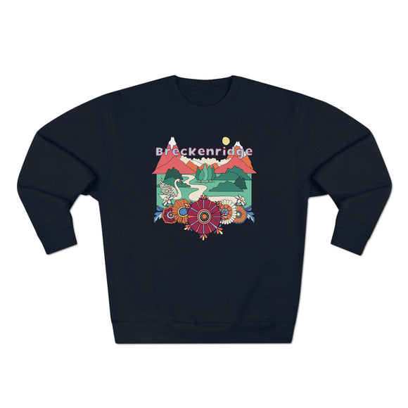 Premium Breckenridge, Colorado Crewneck Sweatshirt - Retro Unisex Sweatshirt