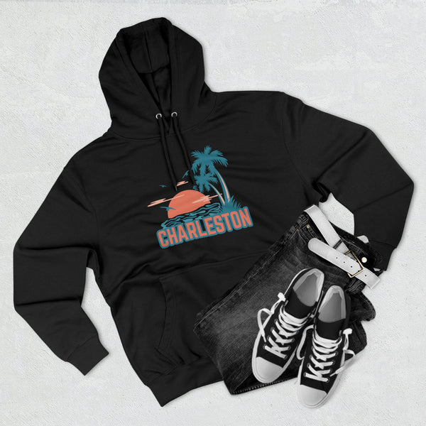 Premium Charleston, South Carolina Hoodie Hoodie - Palm Tree Unisex Sweatshirt