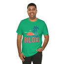 Biloxi, Mississippi T-Shirt - Retro Palm Tree & Beach Unisex Biloxi Shirt-56