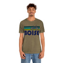 Boise T-Shirt - Retro Mountain Bike Adult Unisex Boise, Idaho T Shirt-30