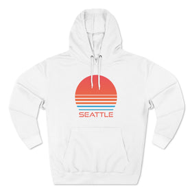 Premium Seattle, Washington Hoodie - Retro 80s Unisex Sweatshirt