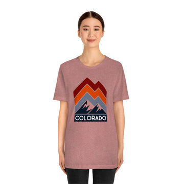 Colorado T-Shirt - Retro Mountain Line Unisex Colorado Shirt - 0