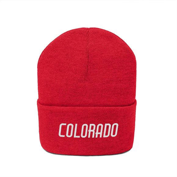 Colorado Beanie - Adult Embroidered Colorado Knit Hat