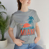 Miami, Florida T-Shirt - Retro Palm Tree & Beach Unisex Miami Shirt