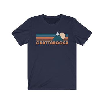 Buy navy Chattanooga, Tennessee T-Shirt - Retro Mountain Adult Unisex Chattanooga T Shirt