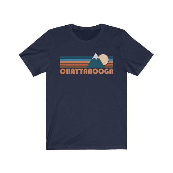 Chattanooga, Tennessee T-Shirt - Retro Mountain Adult Unisex Chattanooga T Shirt